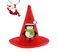 YRTUOP Pet Santa Hat - Funny Cute Warm Christmas Headwear,Large Dog Pointed Costume Hat | for Celebration Party Winter Event Photoshoot Holiday Hamster Kitten Puppy