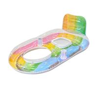 YRTUOP Pool Float Chair - Inflatable with Cup Holder Backrest Non-Slip - Swimming Pool Floats Summer Lounger - for Beach Lake River Outdoor Travel Camping Party Summer Swimming Tanning