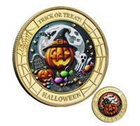 YRTUOP Rare Coin for Collectors | Halloween Trick or Treat Coin - Party Favor Toys Novelty for Keepsake Festive Decor Women Home Kids Souvenir Adult Holiday Collection Display