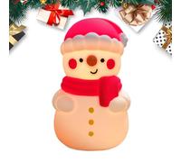 YRTUOP Snowman Flashing Night Light,Decorative LED Christmas Lamps - Home Decor for Winter Snowfall Scene Kids Dormitory Apartment Living Room Study Bathroom Bedroom