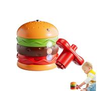 YRTUOP Spin Top for Kids - Luminous Hamburger Battling Top Game,With Music, Portable Travel Game, Interactive Balance Toy for Home Kindergarten School Classroom