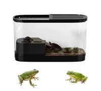 YRTUOP Turtle Tank, High-Transparency Reptile Enclosure Terrarium, Pet Aquarium Prevent Escaping for Frogs Lizards Breeding Geckos Snakes Tortoises Crabs