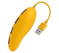 YRTUOP USB Extender Hub,Mango Shape 4-port USB Expander For Laptop - High-Speed Changing Cable Splitter Cute HUB2.0 Hub