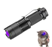 YRTUOP UV Torch, Portable UV Light Detector, High Precision Detection, Telescopic Focusing, Waterproof, Blacklights for Pet Urine, Stain and More