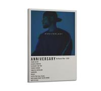 YRTWR I WBRRB A N N I V E R S A R Y by Bryson Tiller Poster Wall Art Cover Design Painting for Bed Room Movies 16x24inch(40x60cm) Frame-style