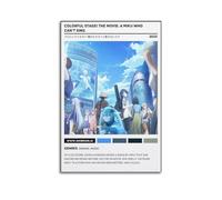 YRTWR I WBRRB COLORFUL STAGE The Movie A Miku Who Can't Sing Poster Wall Art Cover Design Painting for Bed Room Movies 24x36inch(60x90cm) Unframe-style