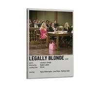 YRTWR I WBRRB Legally Blonde Poster Wall Art Cover Design Painting for Bed Room Movies 16x24inch(40x60cm) Frame-style