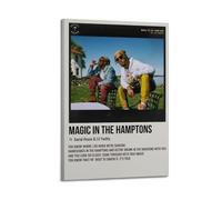 YRTWR I WBRRB Magic in The Hamptons by Social House & Lil Yachty Poster Wall Art Cover Design Painting for Bed Room Movies 24x36inch(60x90cm) Frame-style