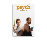 YRTWR I WBRRB Psych S4 Poster Wall Art Cover Design Painting for Bed Room Movies 24x36inch(60x90cm) Unframe-style