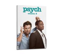 YRTWR I WBRRB Psych S8 Poster Wall Art Cover Design Painting for Bed Room Movies 24x36inch(60x90cm) Frame-style