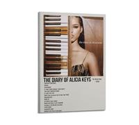 YRTWR I WBRRB The Diary of Alicia Keys by Alicia Keys Poster Wall Art Cover Design Painting for Bed Room Movies 20x30inch(50x75cm) Frame-style