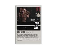 YRTWR I WBRRB True to Self by Bryson Tiller Poster Wall Art Cover Design Painting for Bed Room Movies 24x36inch(60x90cm) Unframe-style