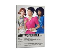 YRTWR I WBRRB Why Women Kill Poster Wall Art Cover Design Painting for Bed Room Movies 24x36inch(60x90cm) Frame-style