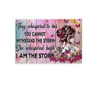 YRTZ I Am The Storm Retro Poster Canvas Wall Art Print vintage quotes posters Home Decor 08x12inch(20x30cm)