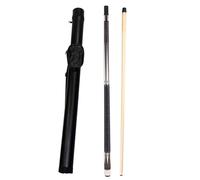 YRU 1/2 Jointed Pool Cue 58" Handmade Maple 2 Piece 11.75/12.75MM American Nine Cue With Cue Bag 19oz(Size:11.75MM,Color:B)