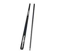 YRU 57inch Carbon Pool Cue, 1/2 Joint Snooker Cues Handmade Carbon Fiber Billiard Cue 9.5mm Tip Very Good Grip(Color:Black)