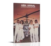 YRUAWRH ABBA Arrival Poster Wall Art Aesthetic Cover Canvas Vintage Poster Decorative Painting for Bed Room Living Room 12x18inch(30x45cm) Frame-style