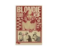 YRUAWRH Blondie Debbie Harry Poster Wall Art Aesthetic Cover Canvas Vintage Poster Decorative Painting for Bed Room Living Room 16x24inch(40x60cm) Unframe-style