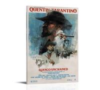 YRUAWRH Django Unchained 2012（2） Poster Wall Art Aesthetic Cover Canvas Vintage Poster Decorative Painting for Bed Room Living Room 08x12inch(20x30cm) Frame-style