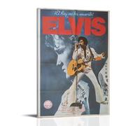 YRUAWRH Elvis Presley Elvis Aaron Presley Poster Wall Art Aesthetic Cover Canvas Vintage Poster Decorative Painting for Bed Room Living Room 12x18inch(30x45cm) Frame-style