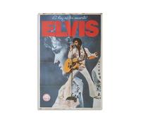 YRUAWRH Elvis Presley Elvis Aaron Presley Poster Wall Art Aesthetic Cover Canvas Vintage Poster Decorative Painting for Bed Room Living Room 12x18inch(30x45cm) Unframe-style