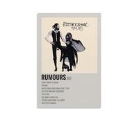YRUAWRH Fleetwood Mac Rumours Poster Wall Art Aesthetic Cover Canvas Vintage Poster Decorative Painting for Bed Room Living Room 12x18inch(30x45cm) Unframe-style