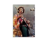 YRUAWRH Jimi Hendrix（6） Poster Wall Art Aesthetic Cover Canvas Vintage Poster Decorative Painting for Bed Room Living Room 08x12inch(20x30cm) Unframe-style