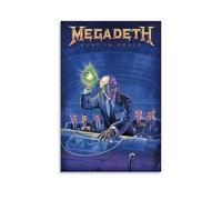 YRUAWRH Megadeth Rust in Peace Poster Wall Art Aesthetic Cover Canvas Vintage Poster Decorative Painting for Bed Room Living Room 20x30inch(50x75cm) Unframe-style