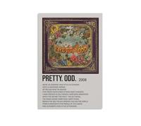 YRUAWRH Panic at The Disco Pretty Odd Poster Wall Art Aesthetic Cover Canvas Vintage Poster Decorative Painting for Bed Room Living Room 12x18inch(30x45cm) Unframe-style