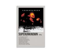 YRUAWRH Soundgarden Superunknown 1994 Poster Wall Art Aesthetic Cover Canvas Vintage Poster Decorative Painting for Bed Room Living Room 08x12inch(20x30cm) Unframe-style