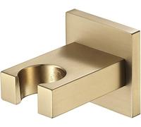YRUIIA Handheld Shower Bracket Holder for Handheld Shower Heads Solid Brass Shower Head Holder Wall Mount Shower Wand Holder for Bathroom Hand Sprayer Wand or Toilet Handheld Bidet Spray,Brushed Gold