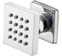 YRUIIA Side Shower Chrome Massage Nozzle Shower 2 Inch Brass Side Shower Adjustable Body Massage Nozzles Wall Nozzle Rain Shower Tub Flush-Mounted Jet Spray 1 Piece