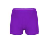 Yruioon Girls Swimming Shorts Quick Dry Swimming Costume Summer Beach Board Bottoms Kids Stretch Dance Gym Swim Trunks Purple A 9-10 Years