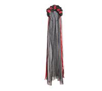 Yruioon Gothic Floral Day of the Dead Headband with Mesh Veil Mexican Flower Rose Crown Headpiece Halloween Headdress Black One Size
