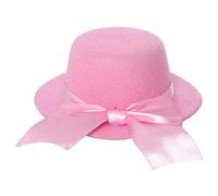 Yruioon Halloween Mini Top Hat with Hair Clip Lolita Headwear Elegant Victorian Bowknot Billycock Cap Cosplay Headdress Pink 2 One Size