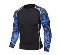 Yruioon Mens Quick-Dry Long-Sleeve Swim Shirt Summer Beach Rash Rash Vest Fishing Diving Athletic Swimwear Tops Navy XL