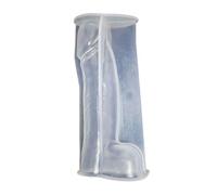 Yruioon Novelty Men Genital Shape Silicone Baking Tools Non-Stick Reusable DIY Mold for Chocolate Candy Jelly Muffin Transparent 12CM