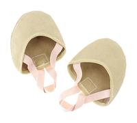 Yruioon Pirouette Lyrical Half Sole Dance Shoes Ballet Practice Turning Dance Shoes for Women Camel 34-35