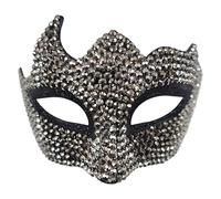 Yruioon Rhinestone Masquerade Mask - Eagle-beak Mask - Phantom Of The Opera Venetian Masks For Halloween Party Coffee Horn Type One Size