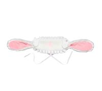 Yruioon Women Girls Lolita Headband Lace Hairband Rabbit Ears Headdress Anime Cosplay Headwear White 1 One Size