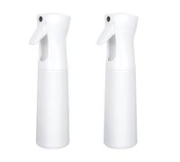 YRUISI Spray Bottle, Spray Bottle for Hair, 2Pcs Empty Spray Bottle Stylish Water Mist Sprayer for Plant, Cleaning, Skin Care, Ergonomic Refillable Spray Container (white,300ml)