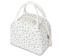 YRWE Lunch Bag for Women Insulated Lunch Box Cute Corduroy Lunch Tote Bags Reusable Large Capacity Cooler Bag for Travel Work Picnic