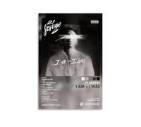 YRWOERHWER 21 SAVAGE Album I AM I WAS Poster Wall Art Canvas Poster Modern Aesthetic Art Decor Painting for Living Room Bed Room 20x30inch(50x75cm) Unframe-style