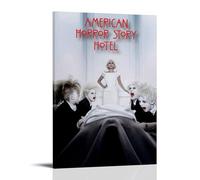 YRWOERHWER American Horror Story Poster Wall Art Canvas Poster Modern Aesthetic Art Decor Painting for Living Room Bed Room 08x12inch(20x30cm) Frame-style