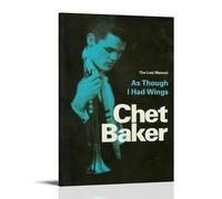 YRWOERHWER Chet Baker Poster Wall Art Canvas Poster Modern Aesthetic Art Decor Painting for Living Room Bed Room 08x12inch(20x30cm) Frame-style