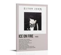 YRWOERHWER Elton John Poster Wall Art Canvas Poster Modern Aesthetic Art Decor Painting for Living Room Bed Room 08x12inch(20x30cm) Frame-style