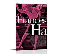 YRWOERHWER Film Frances Ha Poster Wall Art Canvas Poster Modern Aesthetic Art Decor Painting for Living Room Bed Room 24x36inch(60x90cm) Frame-style