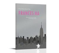 YRWOERHWER Film Frances Ha Poster Wall Art Canvas Poster Modern Aesthetic Art Decor Painting for Living Room Bed Room 24x36inch(60x90cm) Frame-style