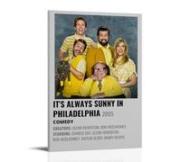 YRWOERHWER It's Always Sunny in Philadelphia Poster Wall Art Canvas Poster Modern Aesthetic Art Decor Painting for Living Room Bed Room 08x12inch(20x30cm) Frame-style