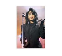 YRWOERHWER Janet Jackson Poster Wall Art Canvas Poster Modern Aesthetic Art Decor Painting for Living Room Bed Room 08x12inch(20x30cm) Unframe-style